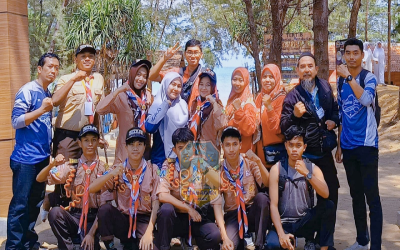 Siswa SMAN 1 Grabagan Mengikuti Kegiatan JOTA-JOTI 2024 di Pantai Panduri Tuban